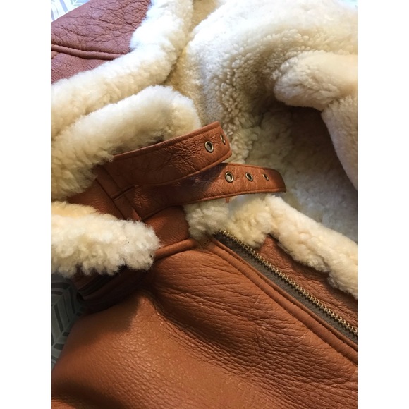 Genuine Sheepskin Bomber Jacket - Picture 3 of 16
